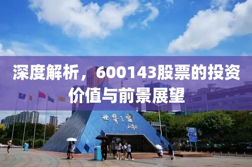 深度解析，600143股票的投資價(jià)值與前景展望