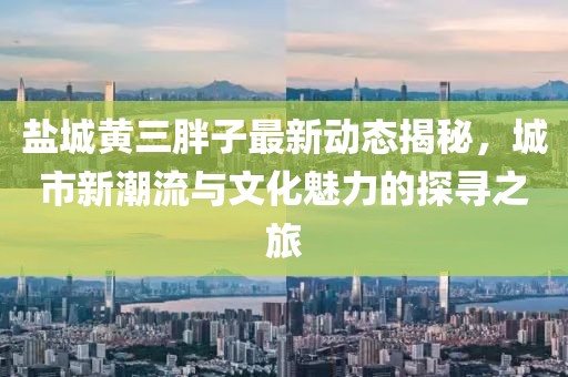 鹽城黃三胖子最新動(dòng)態(tài)揭秘，城市新潮流與文化魅力的探尋之旅