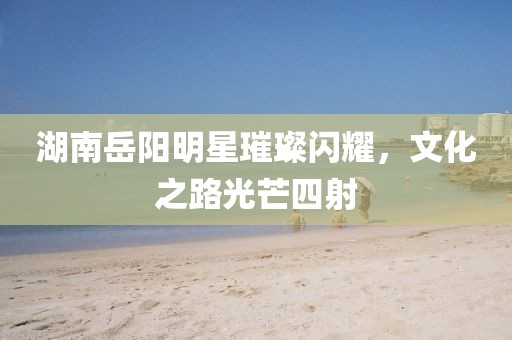 湖南岳陽(yáng)明星璀璨閃耀，文化之路光芒四射