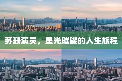 蘇珊演員，星光璀璨的人生旅程