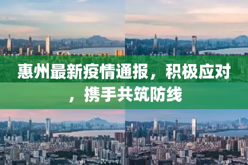 惠州最新疫情通報,積極應(yīng)對,攜手共筑防線